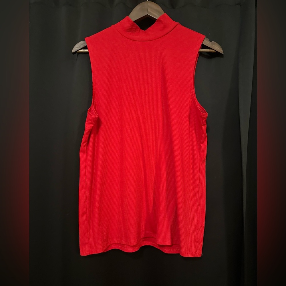 No Boundaries Vibrant Red Sleeveless Tank Top